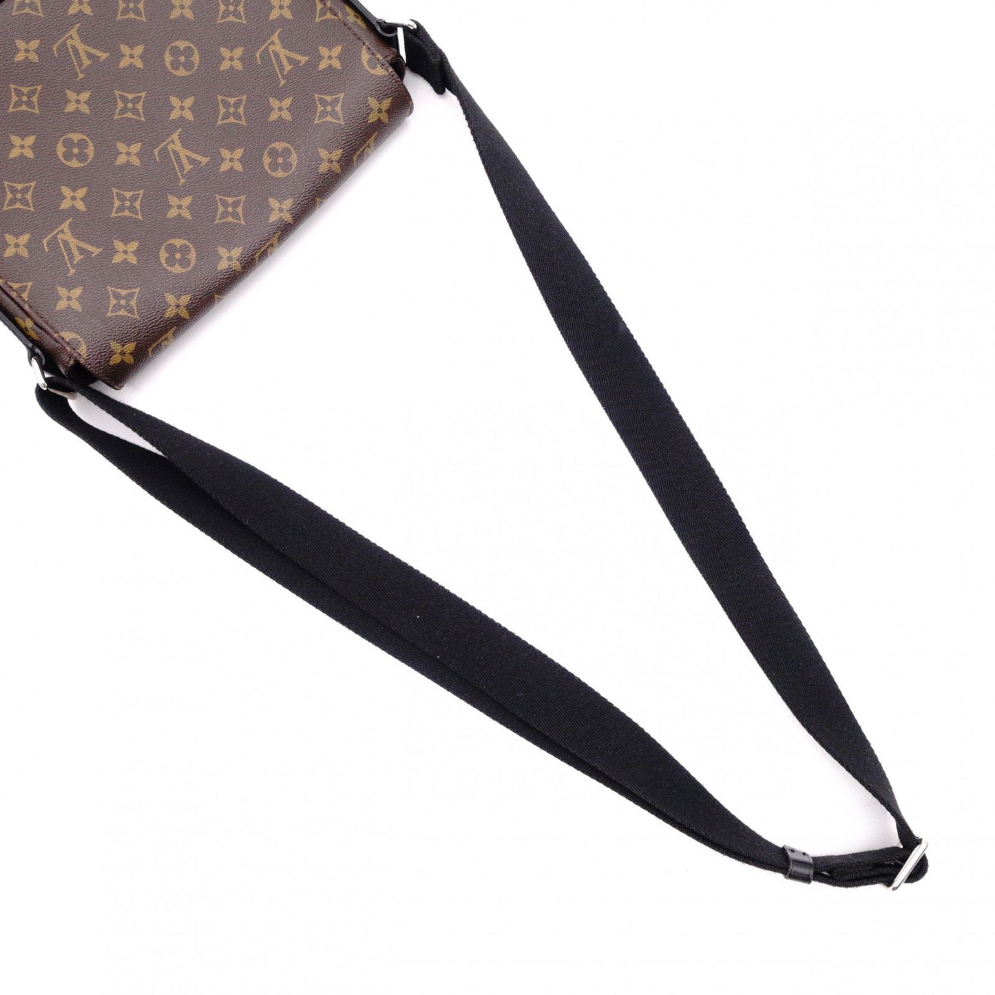 LOUIS VUITTON District Monogram Makassar Shoulder Bag, PVC/Leather, Brown, Men's