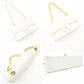 CHANEL Matelassé Double Flap Chain Shoulder Bag White Lambskin Leather Gold Hardware 7-12-331