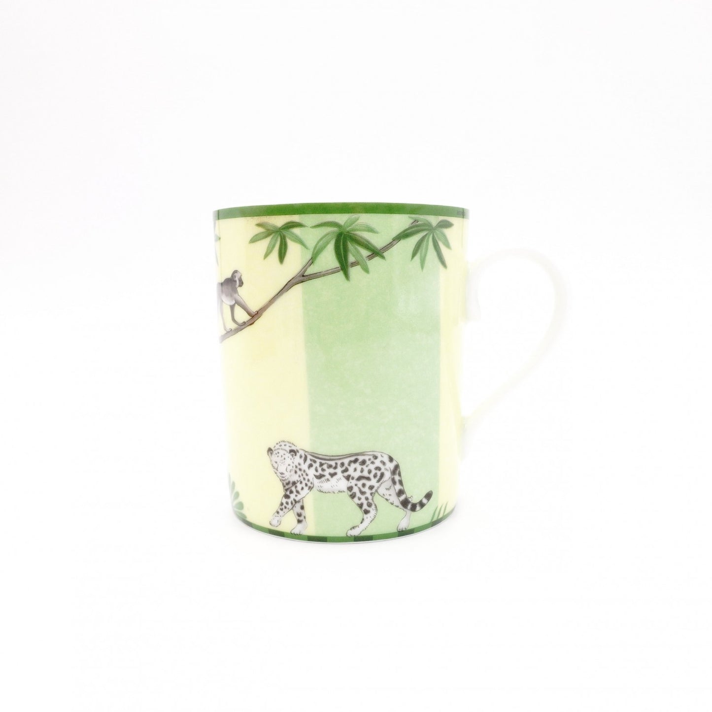 HERMES Africa Mug, Ceramic, Green, Comes with Box