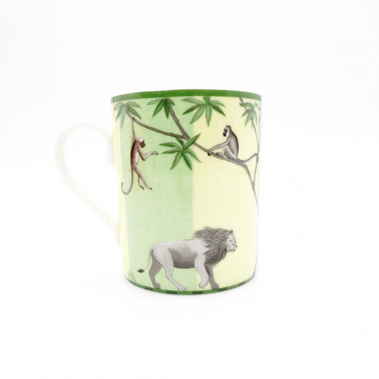 HERMES Africa Mug, Ceramic, Green, Comes with Box