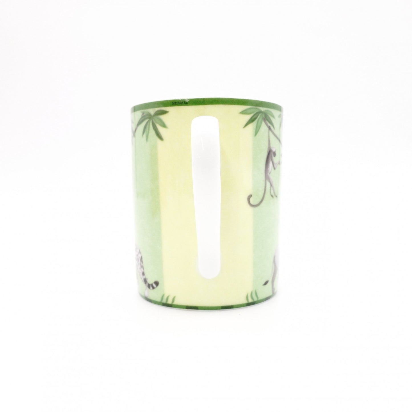 HERMES Africa Mug, Ceramic, Green, Comes with Box