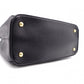 PRADA Galleria Saffiano Lux Handbag, Leather, Black, 2-Way, Gold Hardware, Crossbody
