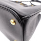 PRADA Galleria Saffiano Lux Handbag, Leather, Black, 2-Way, Gold Hardware, Crossbody
