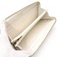 CHANEL Matelassé Long Wallet, Caviar Leather, White with Gold Hardware