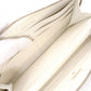 CHANEL Matelassé Long Wallet, Caviar Leather, White with Gold Hardware