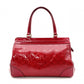 GUCCI Shima Mayfair Shoulder Bag, Patent Leather, Red Tote Bag with Ribbon