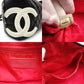 CHANEL Cambon Line Bowling Bag Shoulder Bag Black Leather Lambskin Black CC Logo