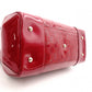GUCCI Shima Mayfair Shoulder Bag, Patent Leather, Red Tote Bag with Ribbon