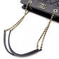 CHANEL Matelassé Chain Shoulder Bag Lambskin Navy Leather Gold Hardware CC Logo 7-12-814