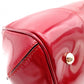 GUCCI Shima Mayfair Shoulder Bag, Patent Leather, Red Tote Bag with Ribbon
