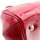 GUCCI Shima Mayfair Shoulder Bag, Patent Leather, Red Tote Bag with Ribbon