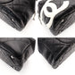 CHANEL Cambon Line Bowling Bag Shoulder Bag Black Leather Lambskin Black CC Logo
