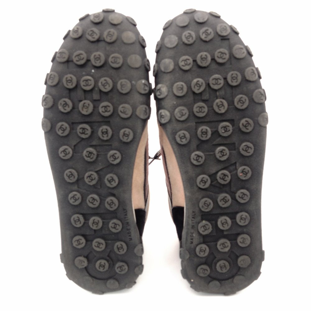 CHANEL Sneakers Chanel Sport Coco Mark Nylon Suede Low-Cut Sneakers Pink Size 37.5 7-12-724