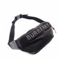 Burberry Body Bag Black Nylon Logo Men's Black Women's 8025668 Waist Bag 7-12-903