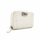 CHANEL Boy Chanel Card Case, Leather, Silver-Tone, Silver Hardware