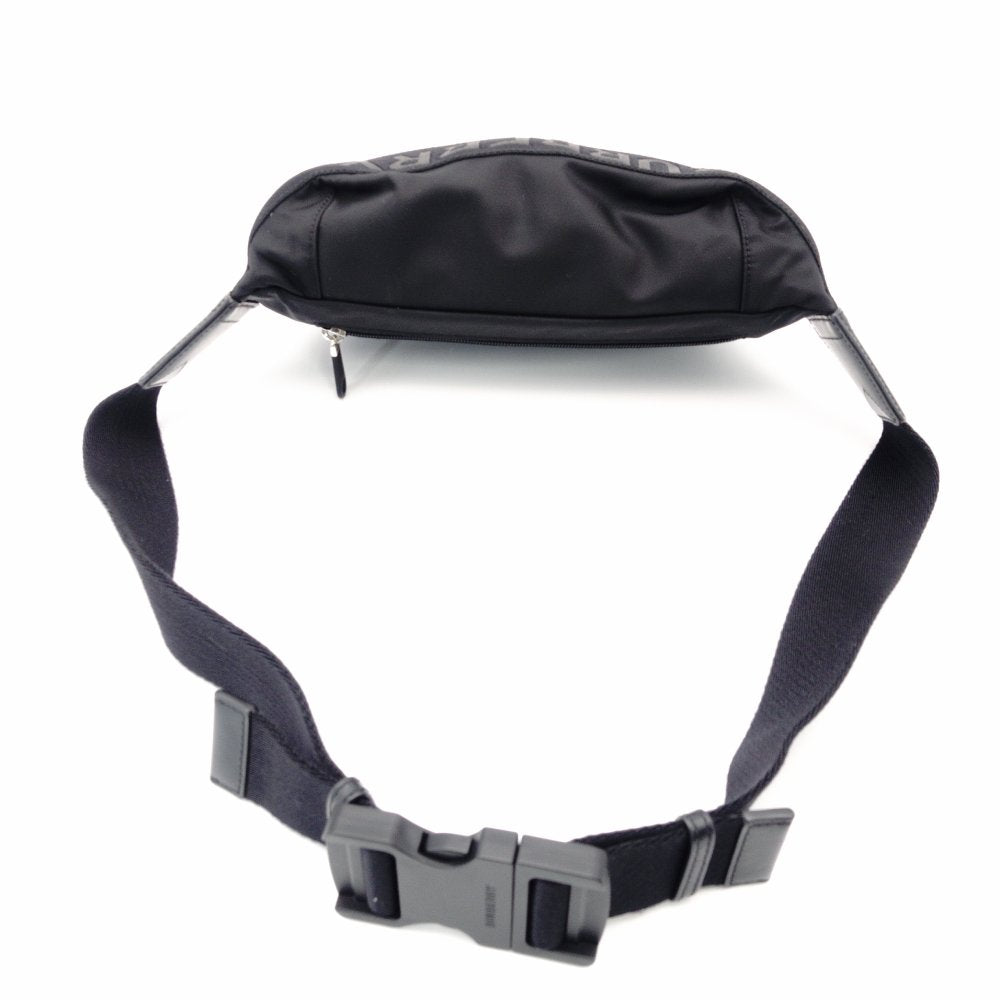 Burberry Body Bag Black Nylon Logo Men's Black Women's 8025668 Waist Bag 7-12-903