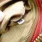 PRADA Vittello Dinosaur Leather Handbag, Leather, Red, Gold Hardware, Shoulder Bag
