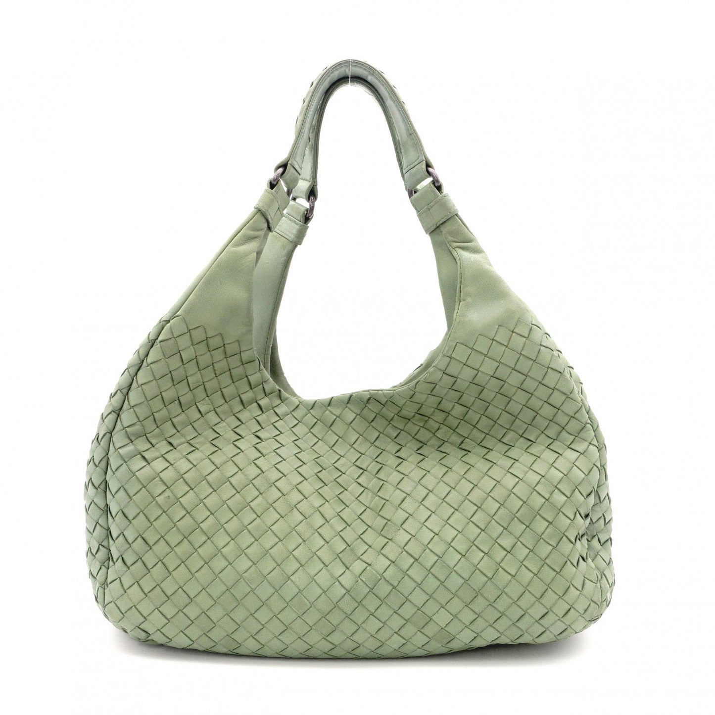 BOTTEGAVENETA Intrecciato Shoulder Bag, Leather, Green