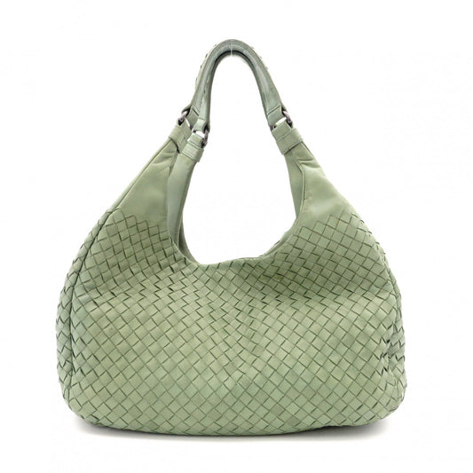BOTTEGAVENETA Intrecciato Shoulder Bag, Leather, Green