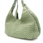 BOTTEGAVENETA Intrecciato Shoulder Bag, Leather, Green