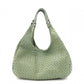 BOTTEGAVENETA Intrecciato Shoulder Bag, Leather, Green