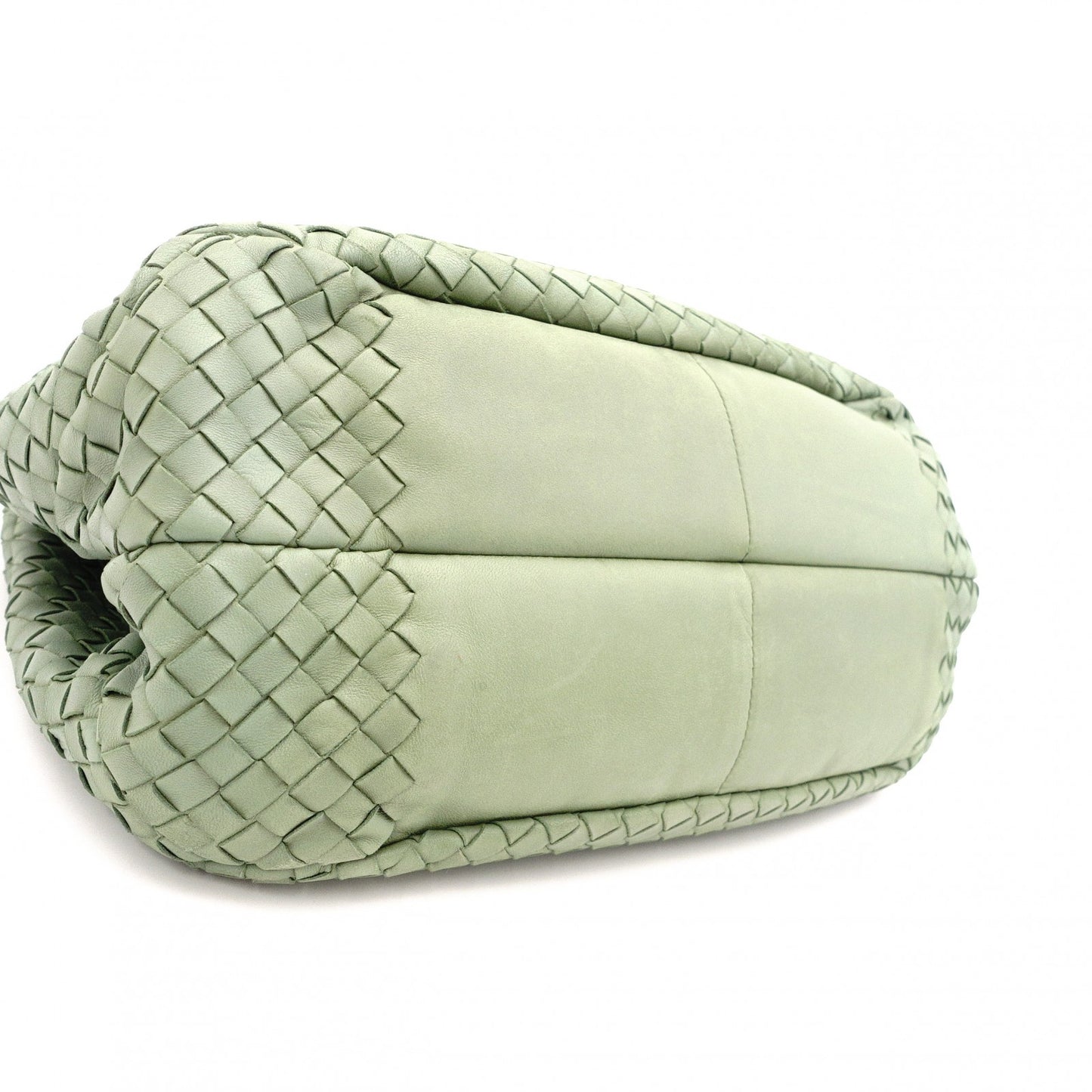 BOTTEGAVENETA Intrecciato Shoulder Bag, Leather, Green