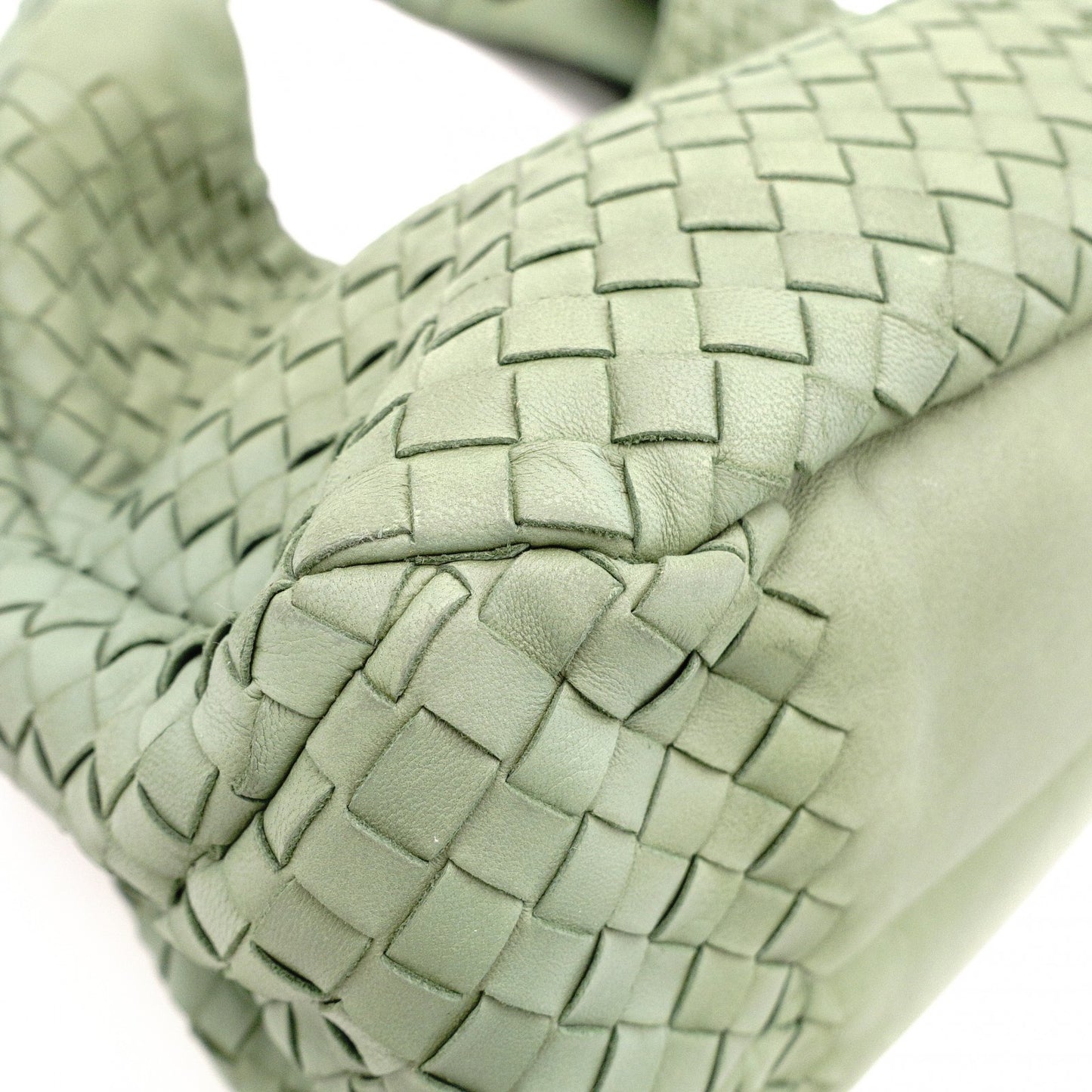 BOTTEGAVENETA Intrecciato Shoulder Bag, Leather, Green