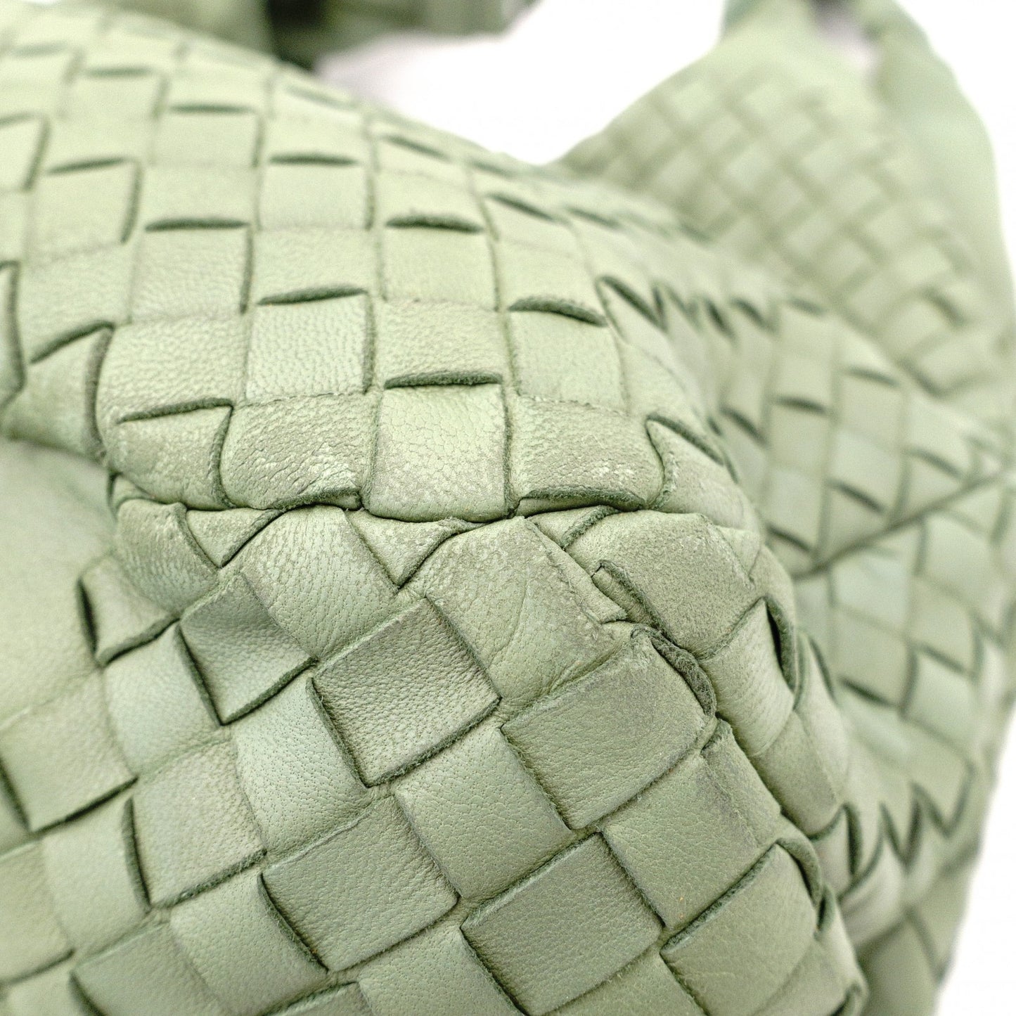 BOTTEGAVENETA Intrecciato Shoulder Bag, Leather, Green