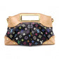 LOUIS VUITTON Judy Monogram Multicolor Handbag, PVC/Leather, Black
