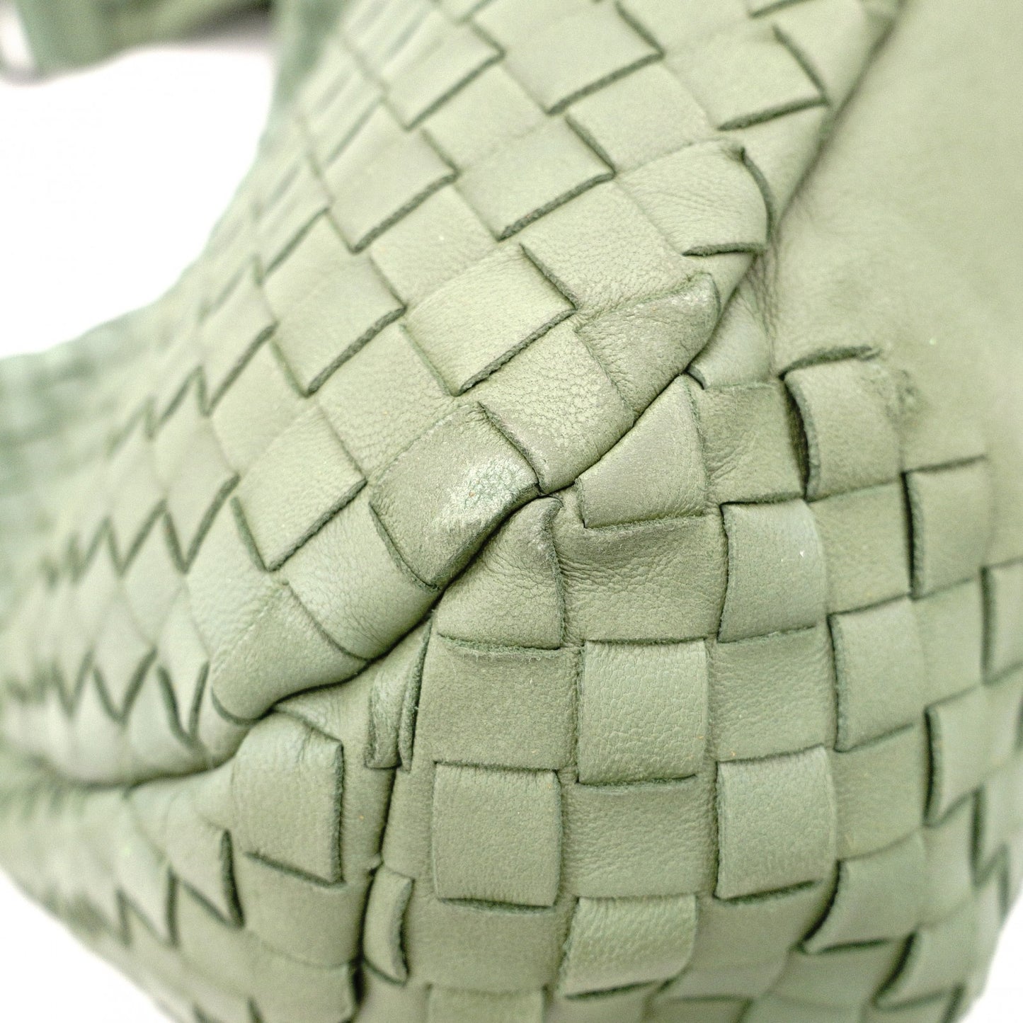 BOTTEGAVENETA Intrecciato Shoulder Bag, Leather, Green