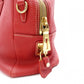 PRADA Vittello Dinosaur Leather Handbag, Leather, Red, Gold Hardware, Shoulder Bag