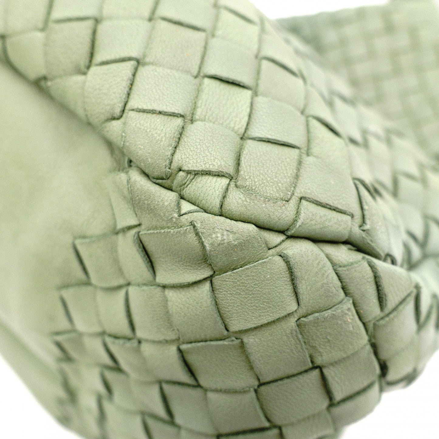 BOTTEGAVENETA Intrecciato Shoulder Bag, Leather, Green