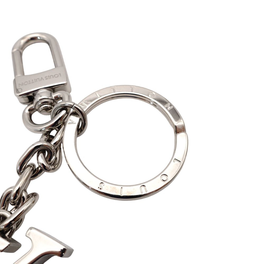 LOUIS VUITTON Port-Clé Initials M01192 Silver LV Logo Charm Key Charm 7-11-205