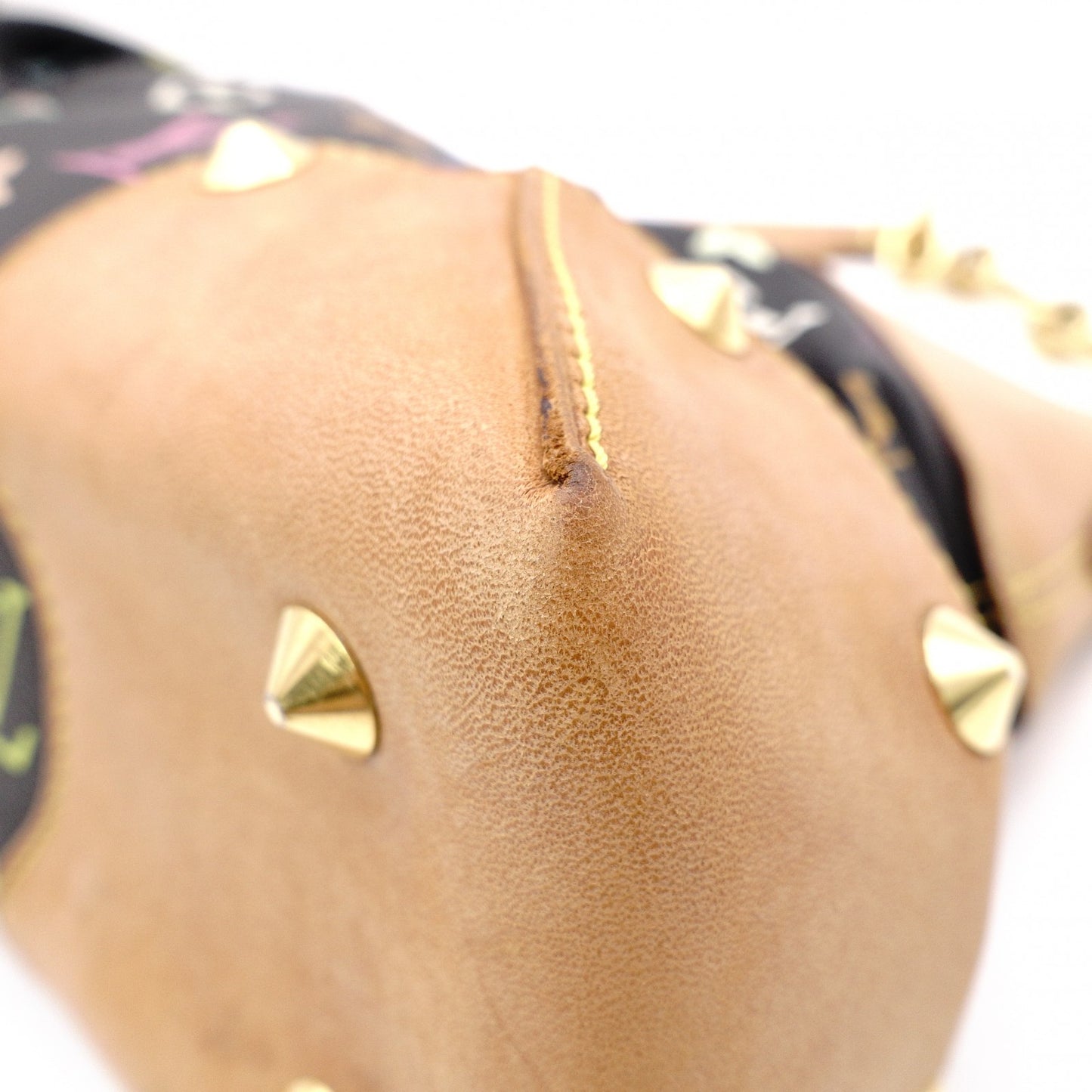 LOUIS VUITTON Judy Monogram Multicolor Handbag, PVC/Leather, Black