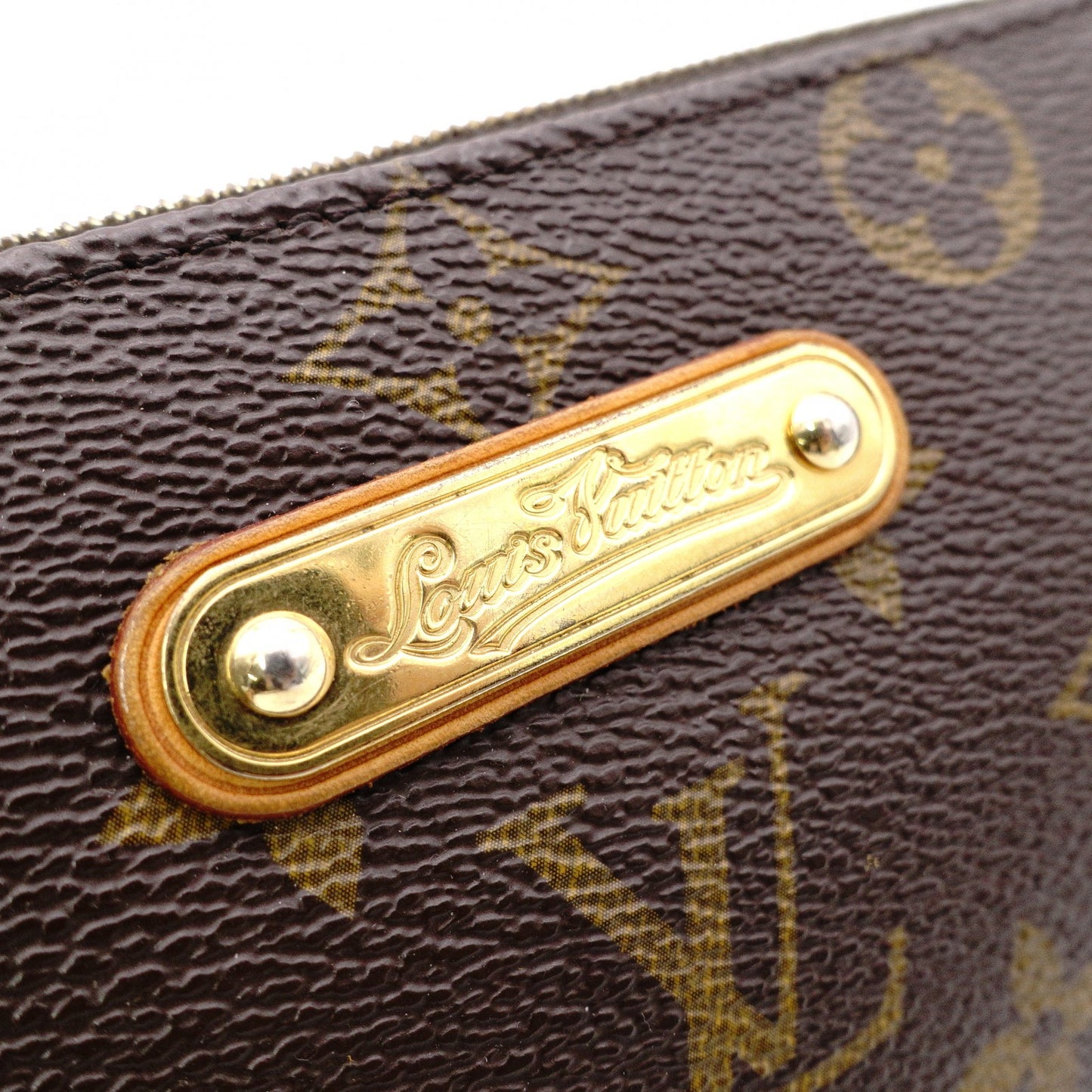 LOUIS VUITTON Eva Monogram Canvas Shoulder Bag, PVC/Leather, Brown, Crossbody