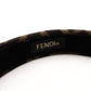 FENDI Zucca Headband Brown × Black Canvas FF Logo Hairband 7-12-089