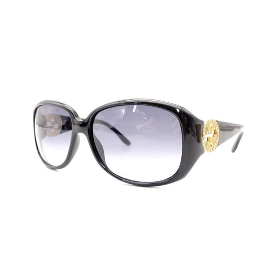 GUCCI Sunglasses GG Logo Black 135 Women's Black with Case 7-12-920