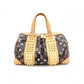 LOUIS VUITTON Courtney MM Monogram Multicolor Handbag, PVC/Leather, Black, Shoulder Bag