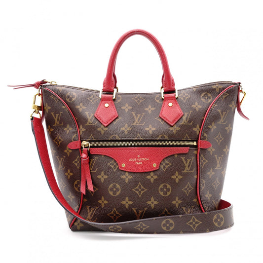 LOUIS VUITTON Tournel PM Monogram Canvas Handbag, Brown