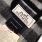 Unused, with tags: HERMES cashmere scarf, black and gray, 100% cashmere