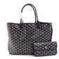 GOYARD Saint-Louis PM Tote Bag Navy PVC Leather