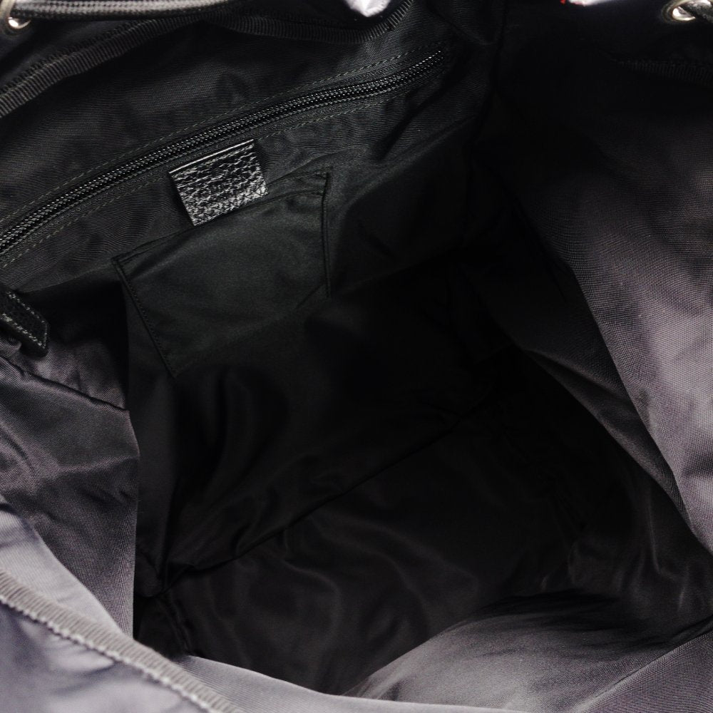 GUCCI Backpack Daypack 387071 Nylon Black Backpack Black Backpack Men's GG Logo Stripe R801010
