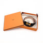 HERMES Constance Belt, Leather, Navy, Gold Hardware, X-Stamped