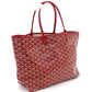 GOYARD Saint-Louis PM Tote Bag Red PVC Leather