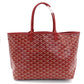 GOYARD Saint-Louis PM Tote Bag Red PVC Leather