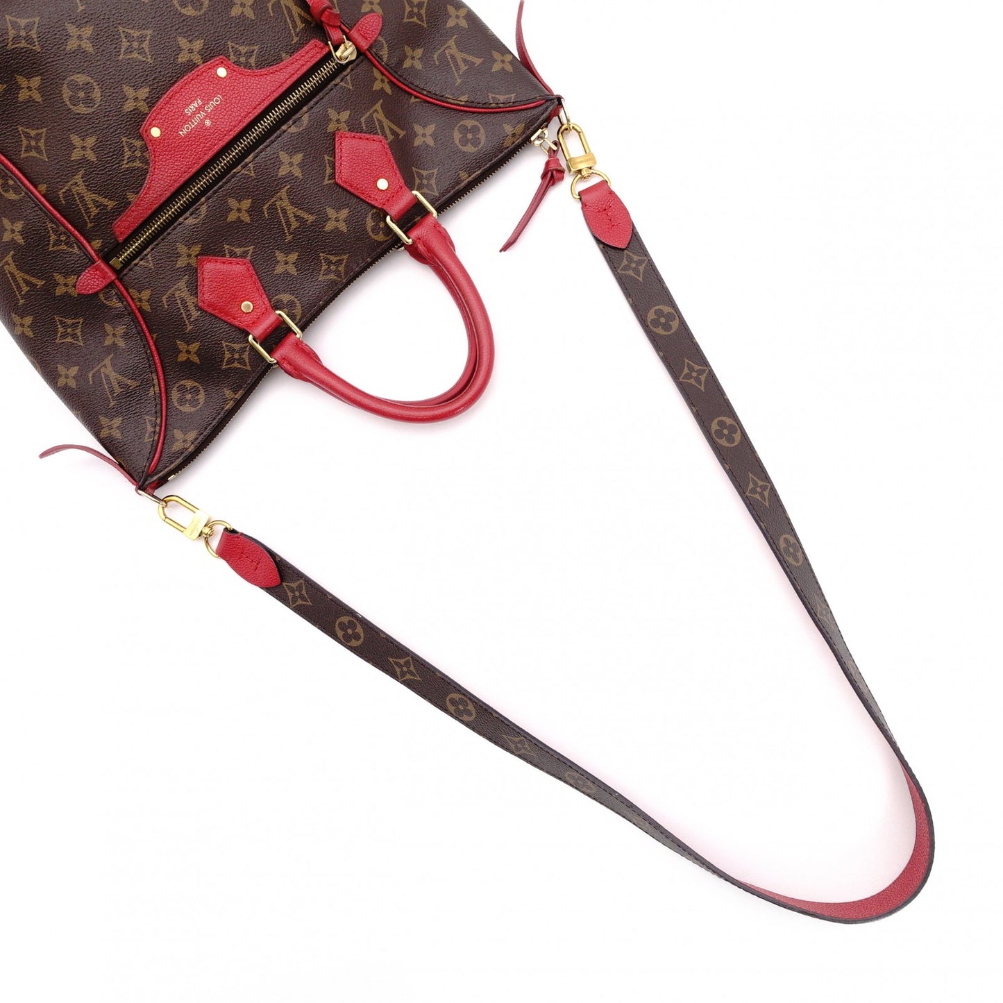 LOUIS VUITTON Tournel PM Monogram Canvas Handbag, Brown
