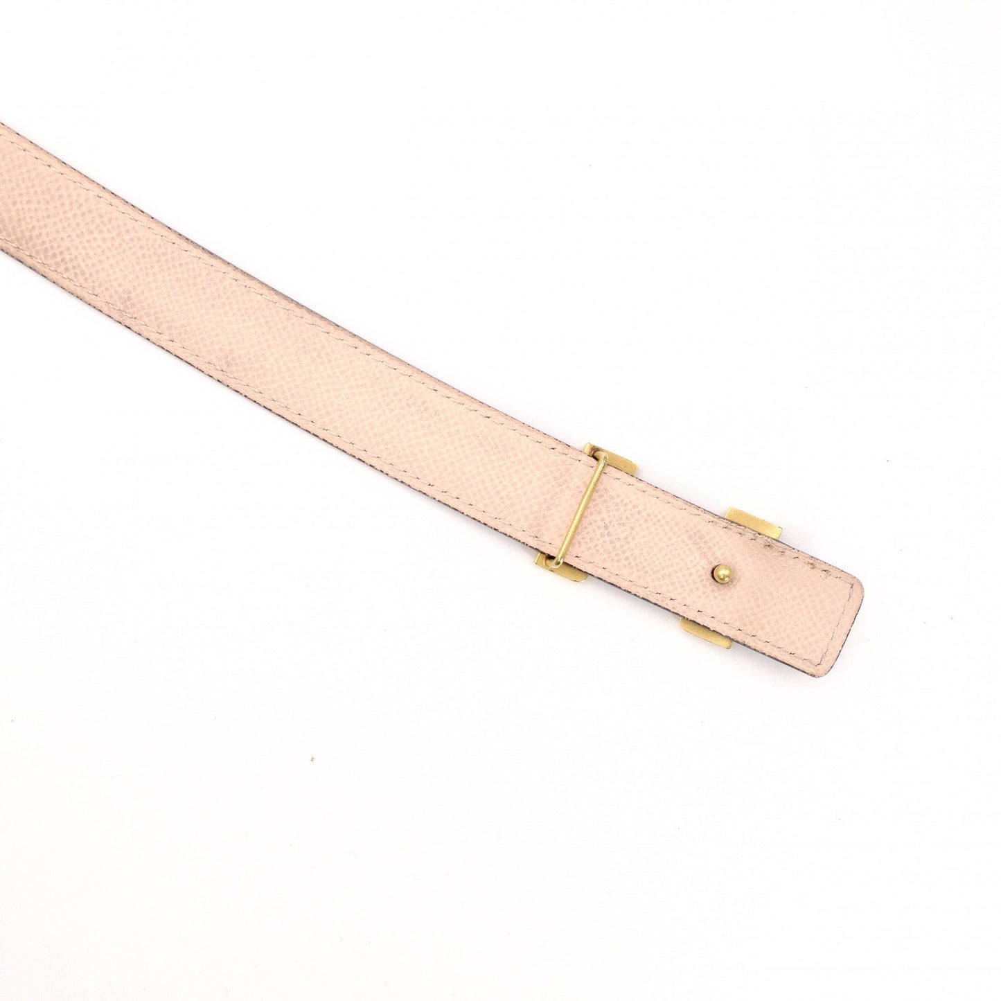 HERMES Constance Belt, Leather, Navy, Gold Hardware, X-Stamped
