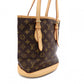 LOUIS VUITTON Petit Baguette PM Monogram Canvas Handbag, PVC/Leather, Brown