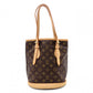 LOUIS VUITTON Petit Baguette PM Monogram Canvas Handbag, PVC/Leather, Brown