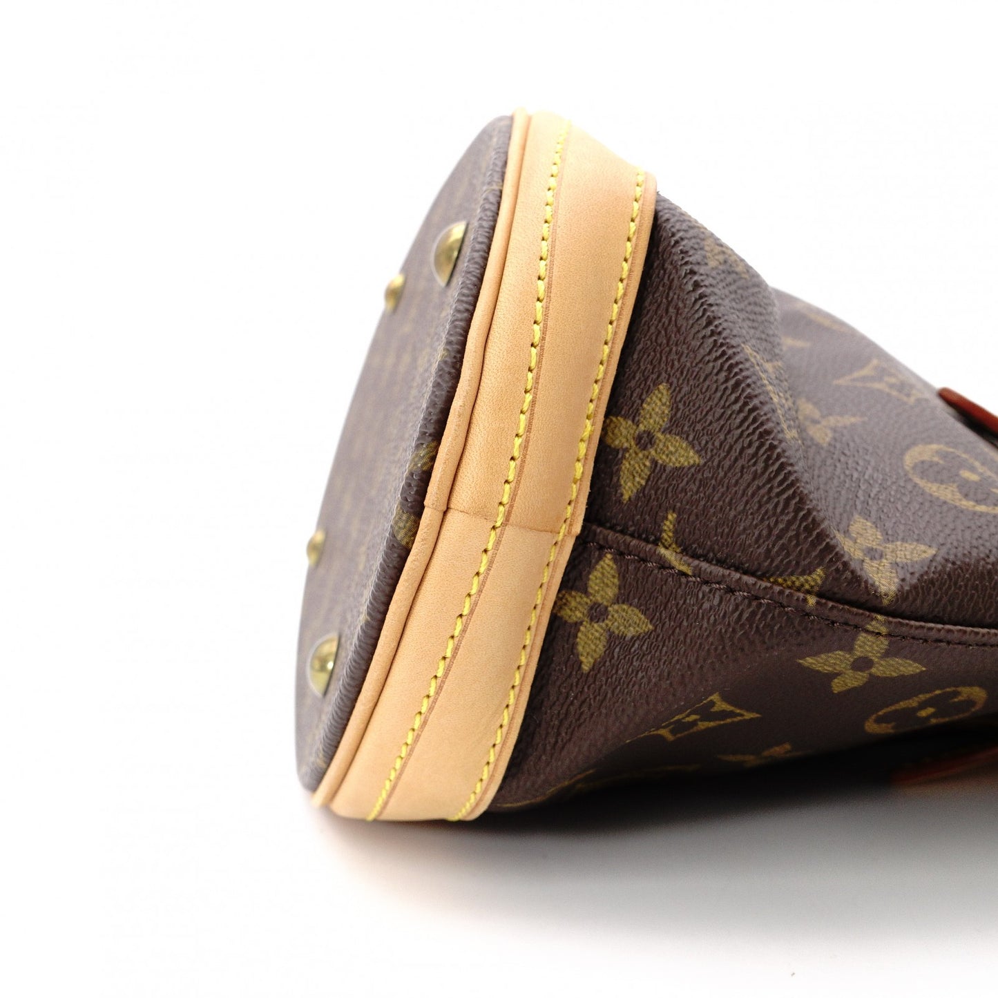 LOUIS VUITTON Petit Baguette PM Monogram Canvas Handbag, PVC/Leather, Brown